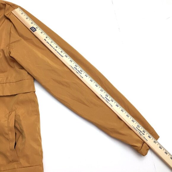 Killion Men's Mustard Yellow Anorak Jacket Hooded Zip and Snap Closure Pockets M - Picture 5 of 9